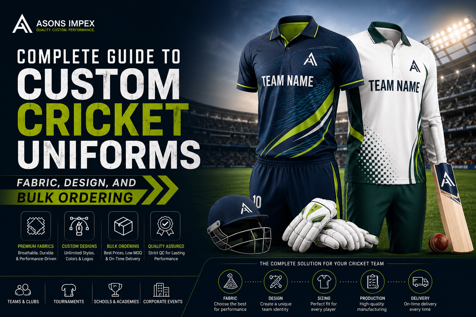 Complete guide to custom cricket uniforms