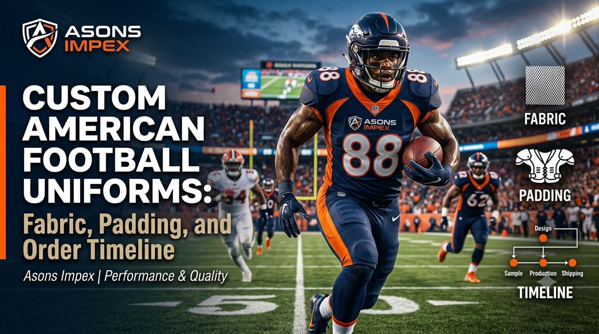 Custom American football uniform manufacturing guide by Asons Impex