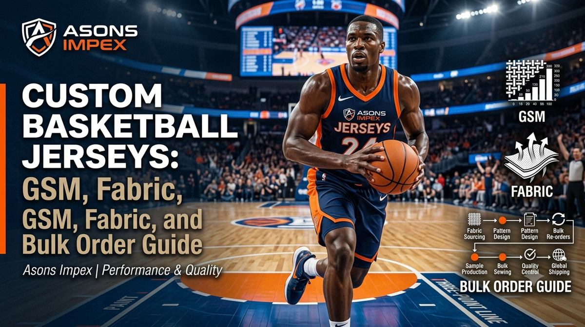 Custom basketball jersey manufacturing guide by Asons Impex