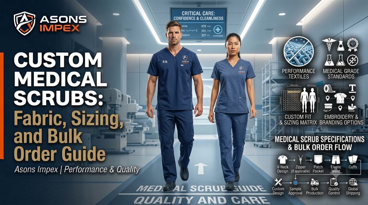 Custom medical scrubs manufacturing guide by Asons Impex