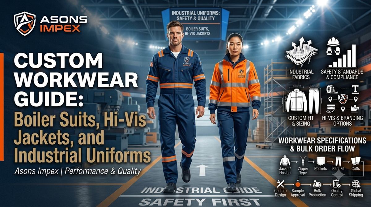 Custom workwear and hi-vis jacket manufacturing guide by Asons Impex