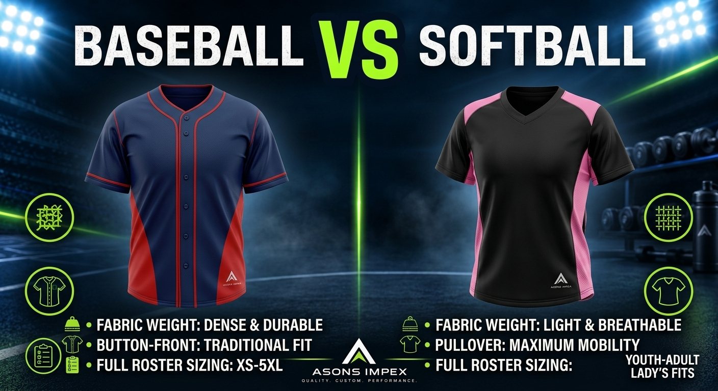 Custom baseball and softball uniforms manufacturer guide covering fabric, fit, and team ordering